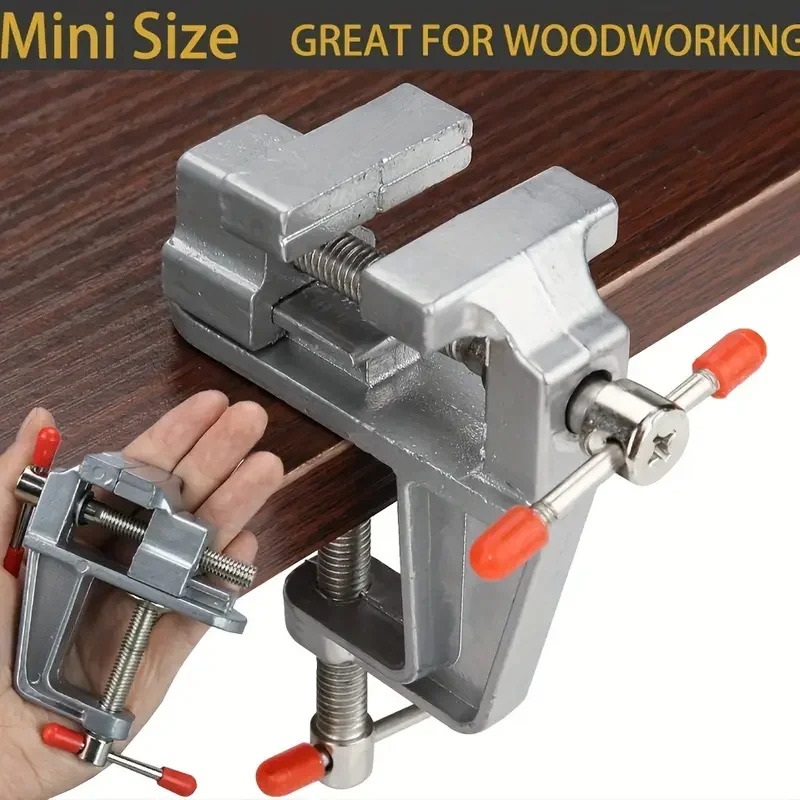 Electronics Repair Bench - Sturdy Mini Aluminum Bench Vise Metal