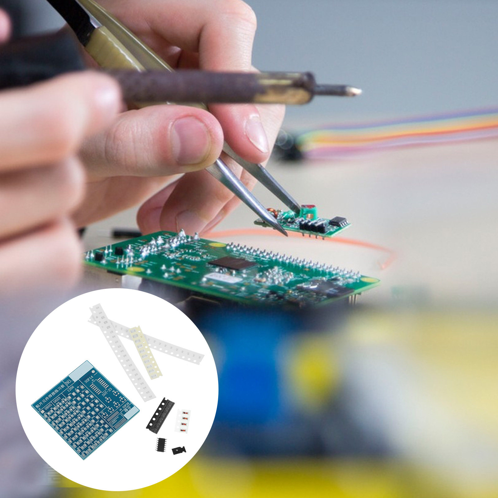 Electronics Repair For Beginners - 2Sets Soldering Practice Board Kit Component