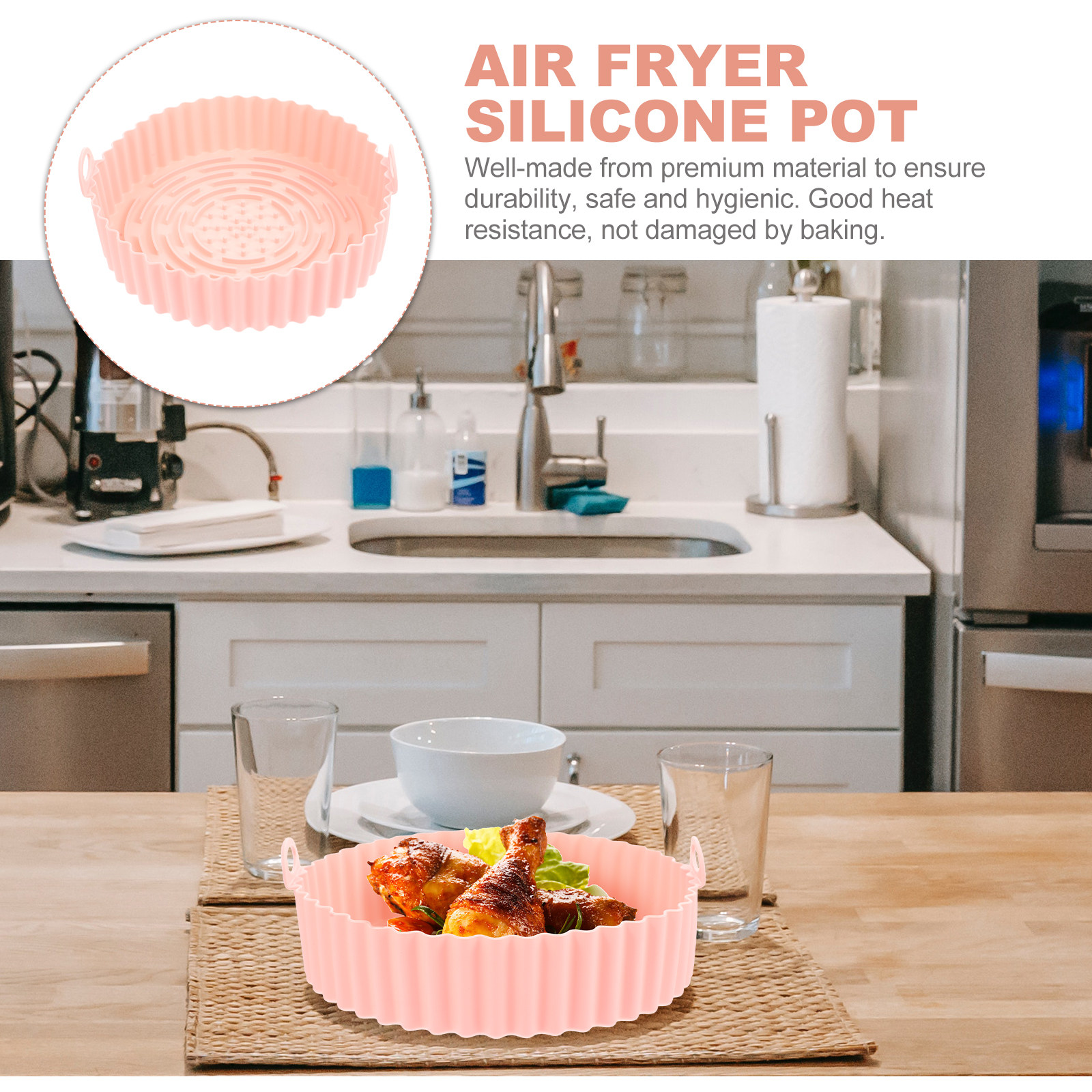 Premium Silicone Air Fryer Lin - đánh giá và giá Heat Mat Silicone