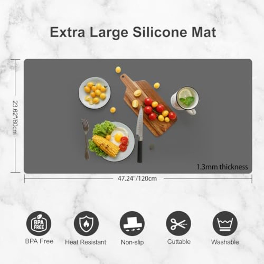Silicone Mats for Kitchen Coun - đánh giá và giá Heat Mat Silicone